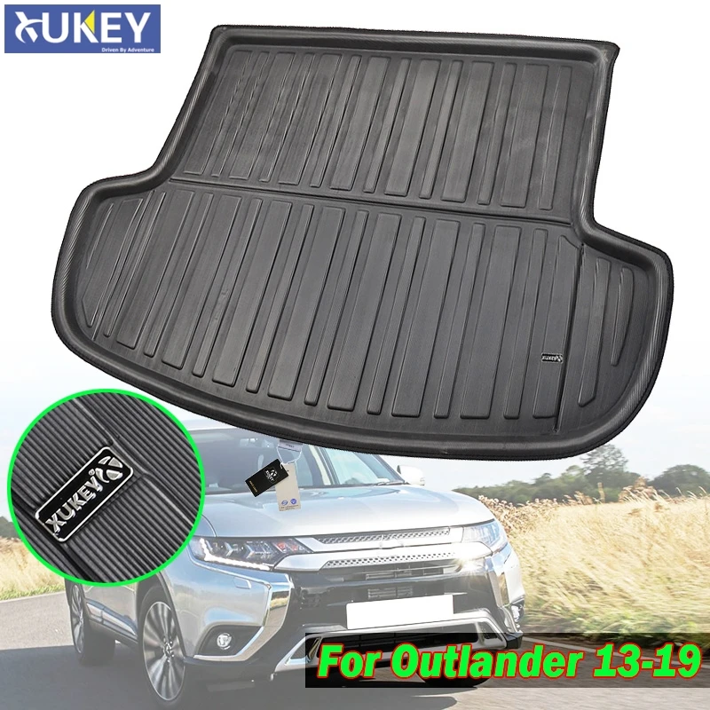 Rear Trunk Fit For Mitsubishi Outlander 2013-2020 Boot Liner Cargo Mat Tray Floor Carpet Mud Kick Protector 2014 2015 2016 2017