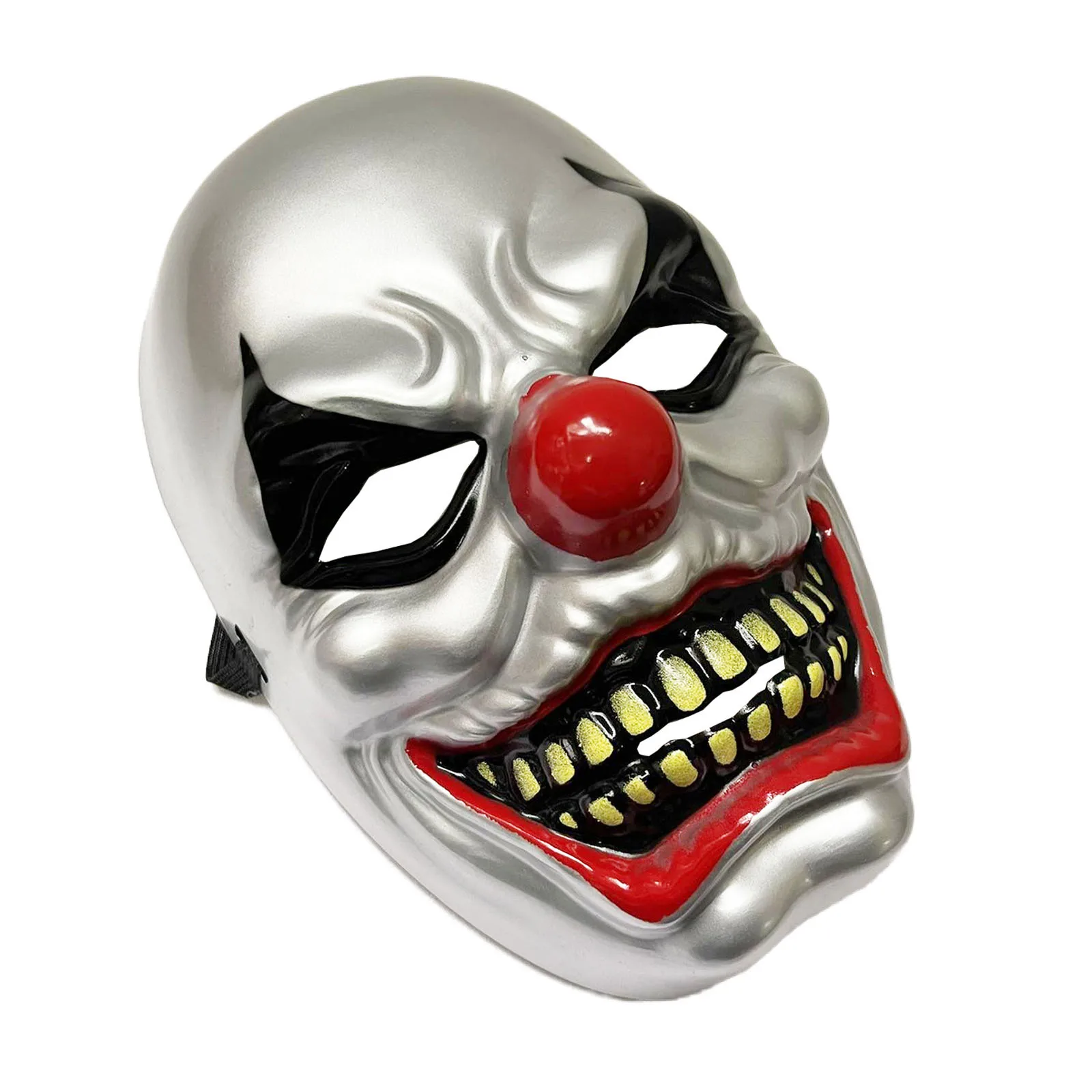 Máscara de palhaço malvado halloween horror máscara assustadora plástico assustador elástico diabo demônio carnaval cosplay traje máscara festa adereços