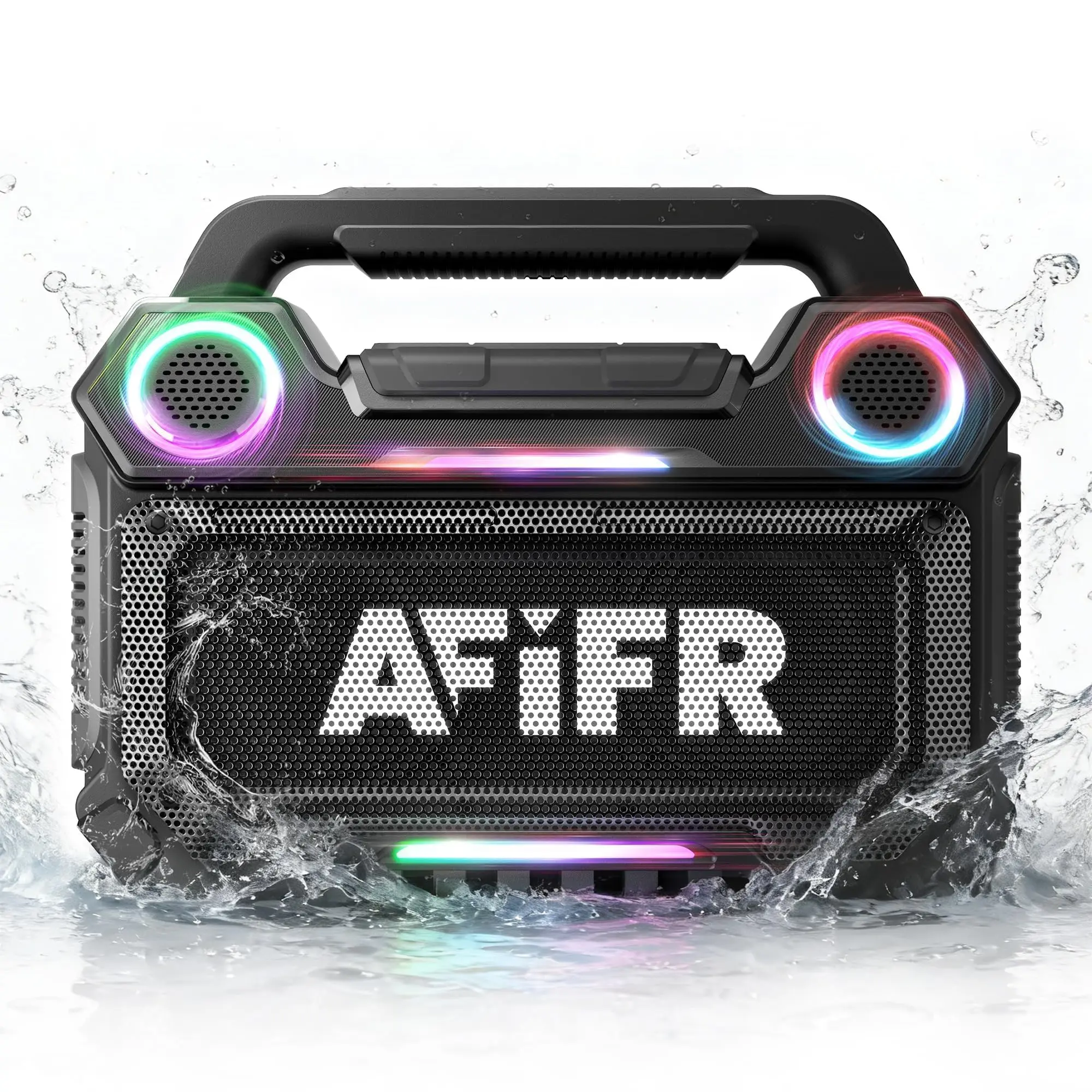 

AFIFR Outdoor Speaker Free Speaker 160W Subwoofer IP67 Waterproof 24-hour Playback Time Light Wireless TWS Pairing Portable