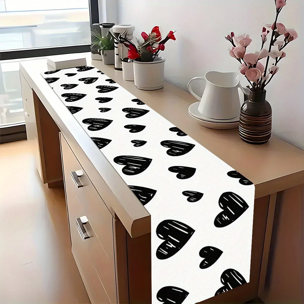 1pc Rectangular Tablecloth, Table Decoration Fabric for Dining Table & Coffee Table, Kitchen Home Furnishing, New Year Holiday A