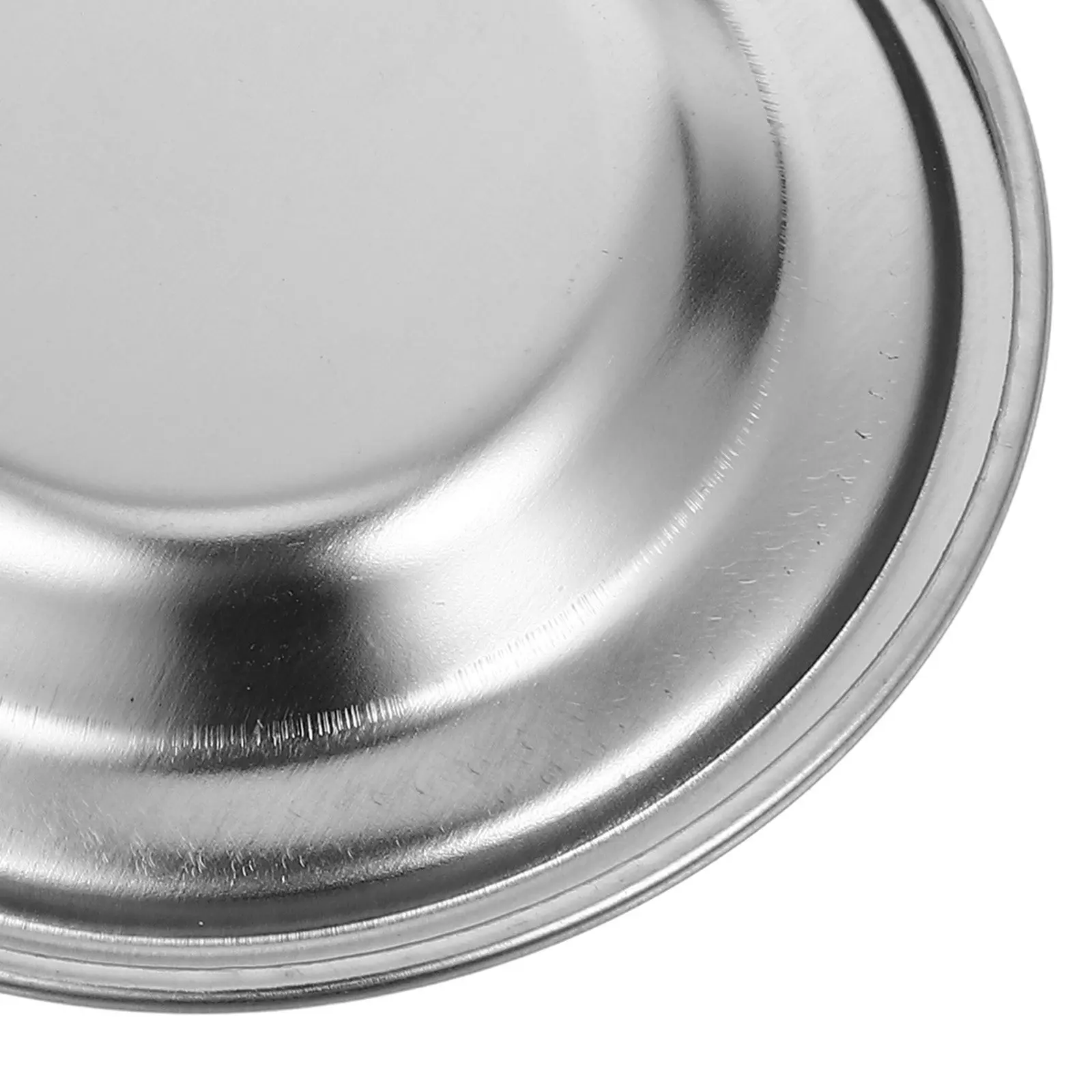 Small Metal Tea Bag Plate Household Use Organizer Round Stainless Steel Tea Bag Dish Coaster for Storage Teabag Holder Dish