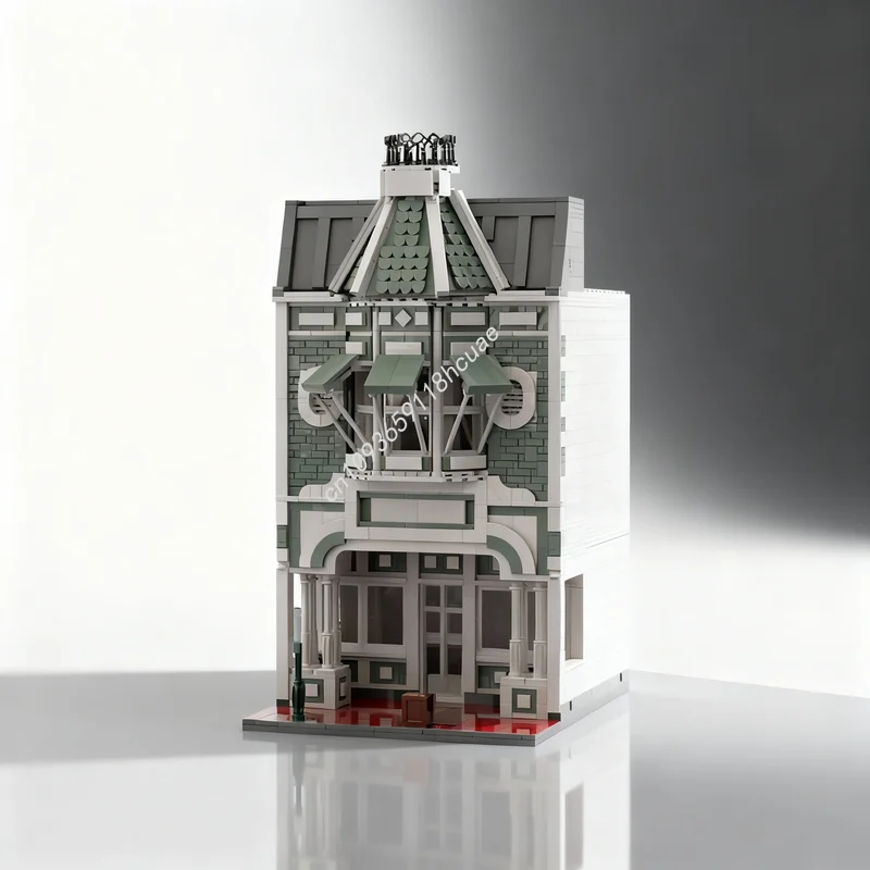 

1789pcs MOC Disneieny Magic Kingdom Main Street Bakery 4 Model Building Blocks Architecture Toys Christmas Gifts Idea Creative