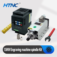 New Arrival 1.5KW CNC Spindle Motor 110v / 220v ER11 Spindle  24000RPM +1500w VFD 50/60hz + ER11A  wrench + 9pcs ER11 Collet