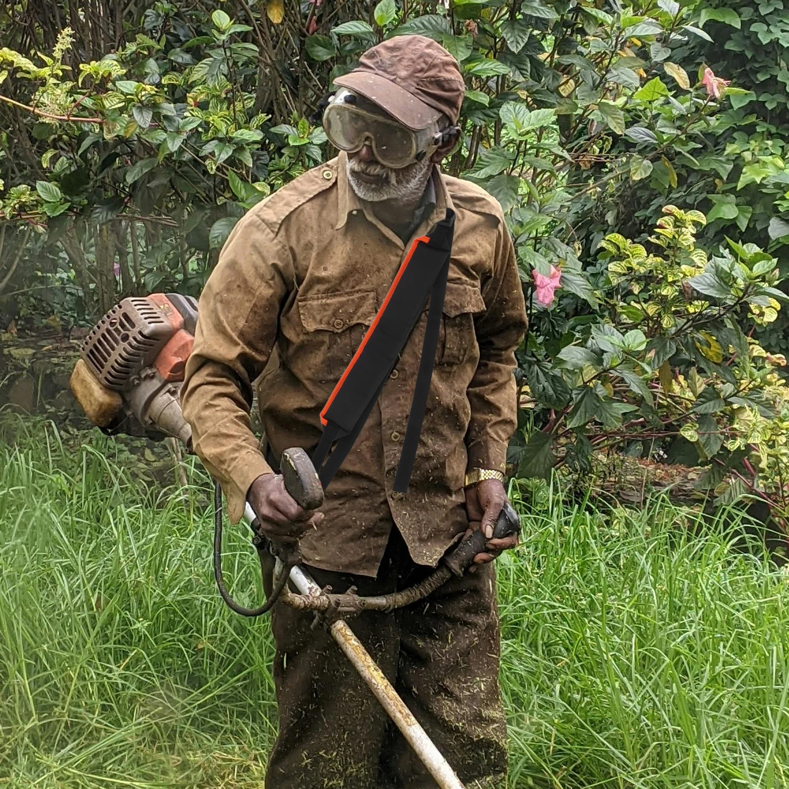 

Lawn Mower Shoulder Strap Trimmer Straps Backpack Side Mount Single Adjustable Grass Trimmer Carrier Durable Reusable Garden