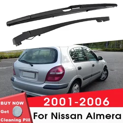 BEMOST Car Rear Windshield Wiper Arm Blades Brushes For Nissan Almera 2001-2006 Hatchback Windscreen Auto Styling