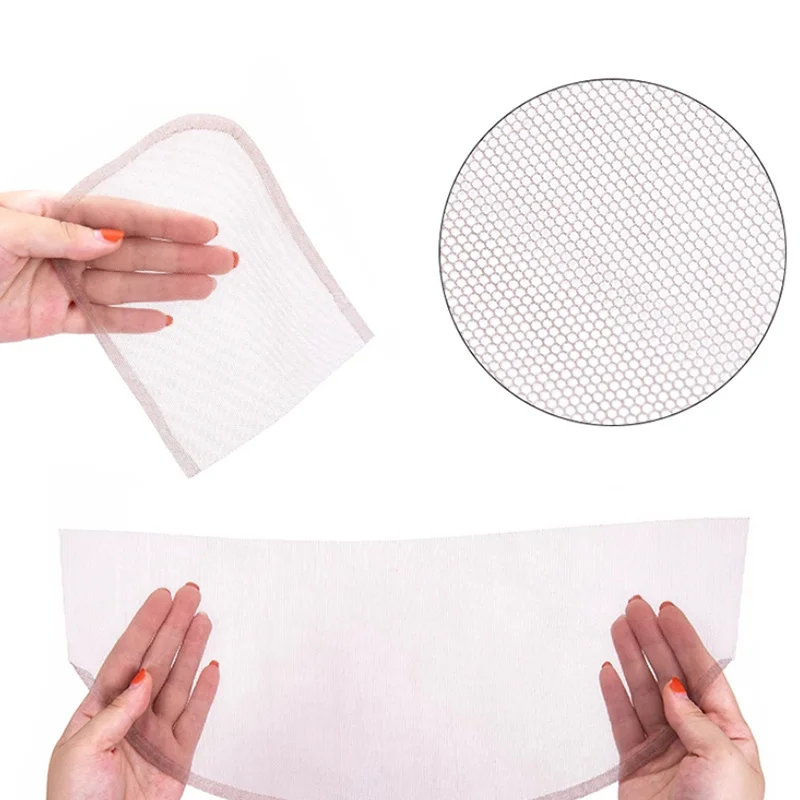 Verschluss Net Materialien Für Perücken Machen Hd Schweizer Spitze Basis Haarnetz Transparent Braun 5 Teile/los Perücke Kappe Foudation 4*4 5*5 13*4