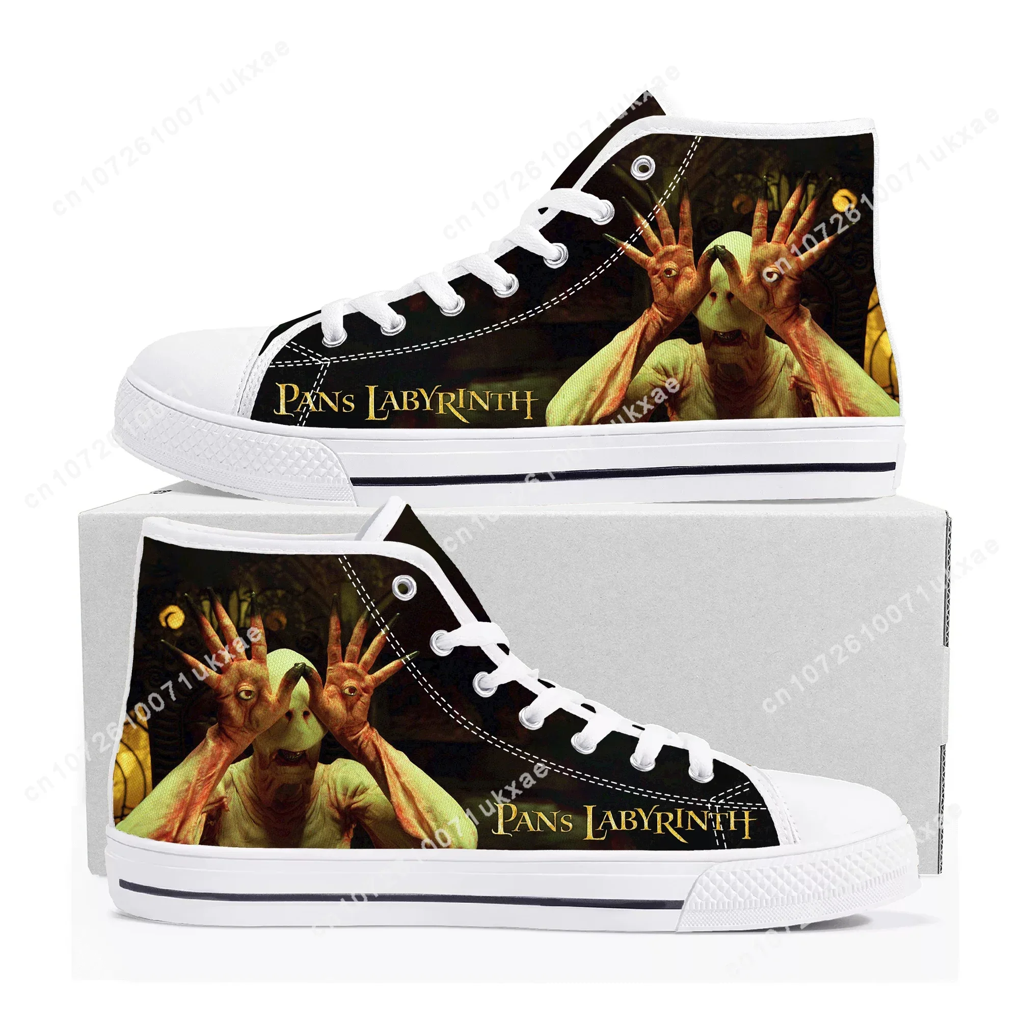 Pans Labyrinth Movie High Top Sneakers Mens Womens Teenager High Quality Canvas Sneaker couple Casual Shoe Customize Shoes