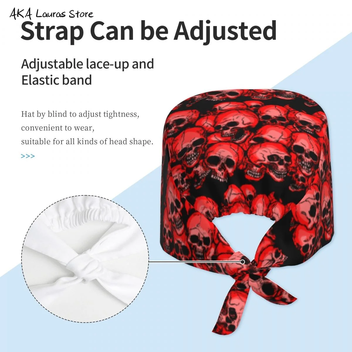 Pet Shop crâne unisexe soins infirmiers gommage casquettes drôle respirant vétérinaire soins infirmiers accessoires anaesthésie gommage casquette