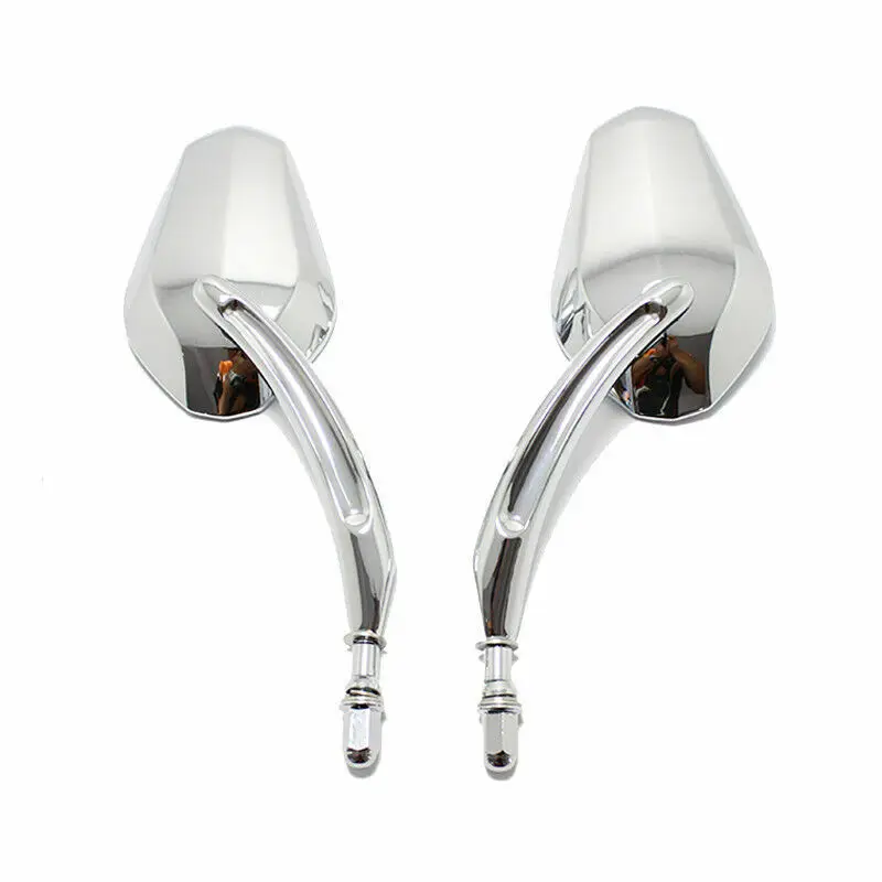 Motorcycle Chrome Rearview Side Mirrors For Harley Davidson And Big Dog Softail