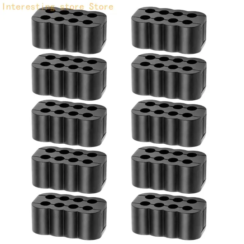 PC-Stromkabelführungshalter-Set, 8-polige ABS-Führungen, 10er-Pack für saubereres Gehäuselayout und gleichmäßigen Abstand – Detail 7