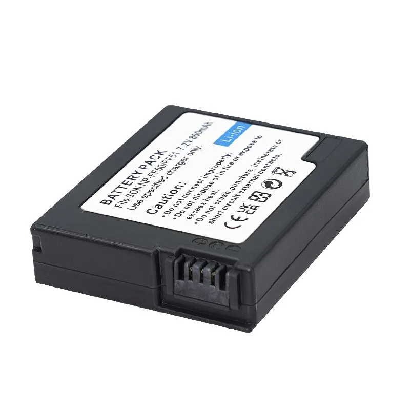 소니 IP200 IP220 카메라 배터리용 NP-FF50 NP-FF51 배터리 7.2V 850mAh 충전식 배터리 및 충전기