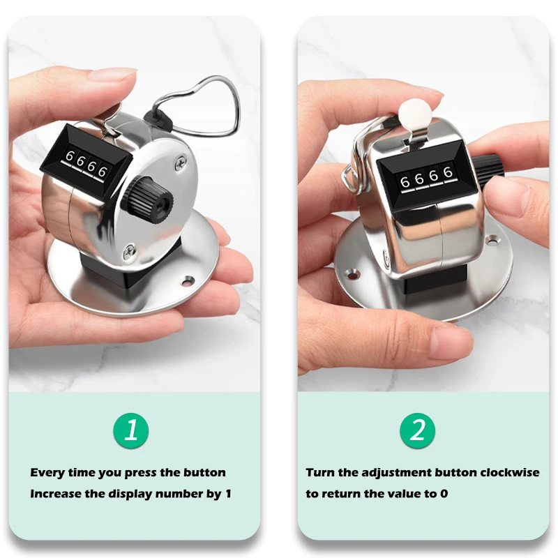 0-9999 يده عداد رقمي الميكانيكية نقطة ونقر أدوات عد الرصيد للقدم المرور البضائع جولف الناس الإحصائيات