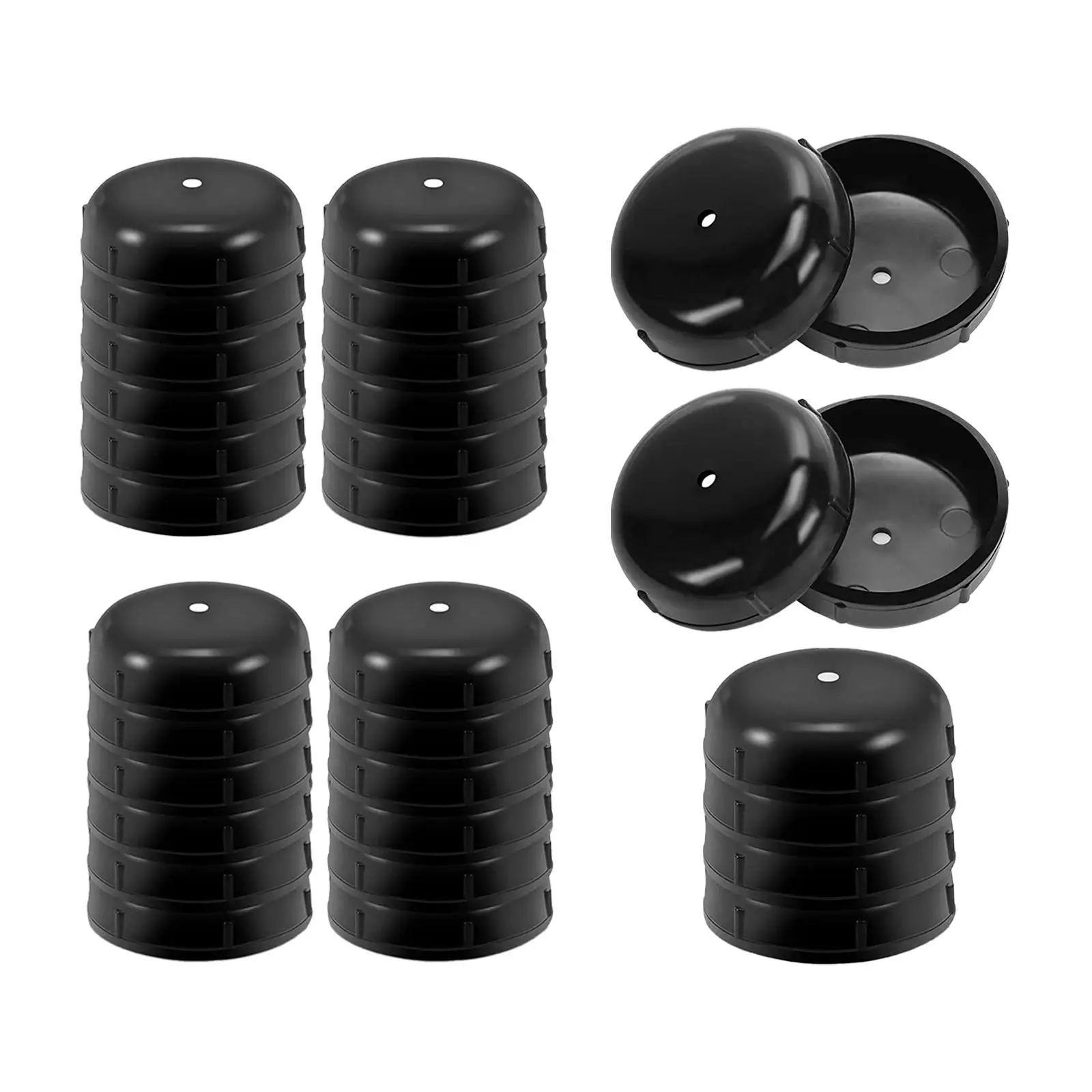 32Pcs Patio Furniture Glides for Outdoor Furniture Round Replacement Leg Feet Caps for Lawn Furniture End Cap Insert Cup Sliders