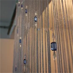 Hotsale 1*2.8m Upscale Bright Thread Beads Crystal Bead Curtain Thread Door Curtain Entrance Home Decoration