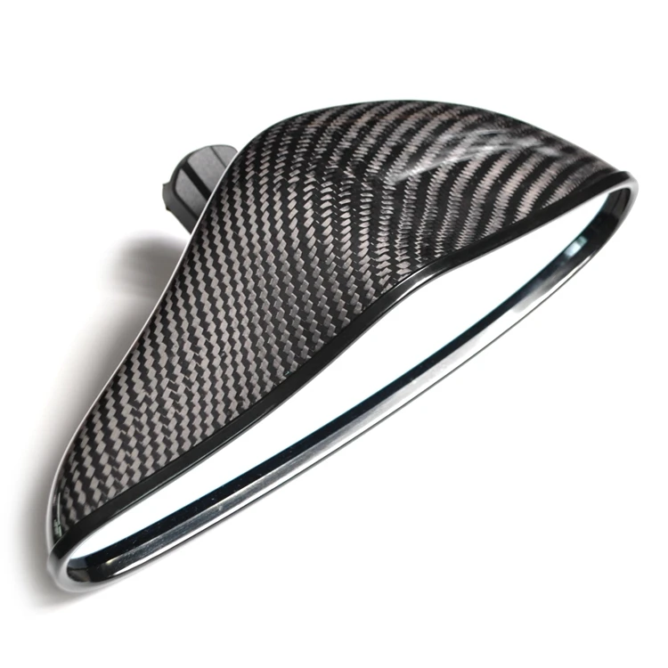 

Dry Carbon Fiber Universal Car Rear View Mirror Blue Tint Large