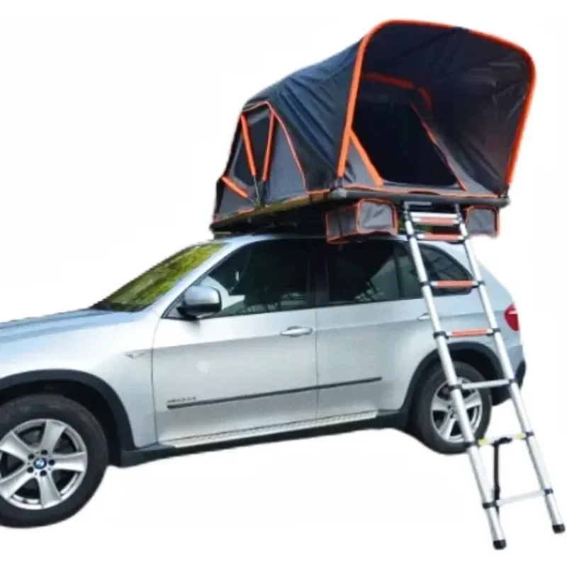 Quick Opening Foldable Soft Roof Top Tent with Ladder for Outdoor Camping