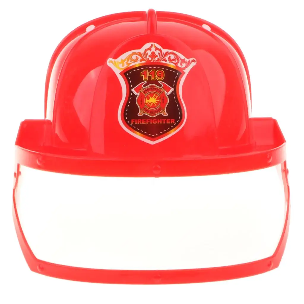 

Childrens Fireman Role Play Costume Set High Quality Dress Up Toy Cosplay for Halloween Parties