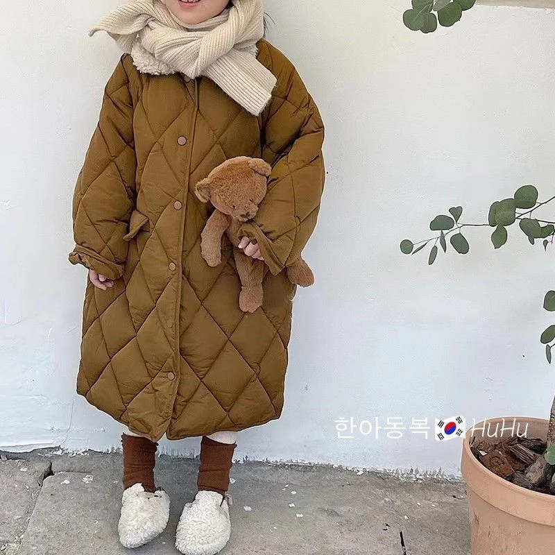 

Girls Coat Jacket Winter Cotton Windbreak 2023 Long Warm Thicken Teenagers High Quality Children's Clothing