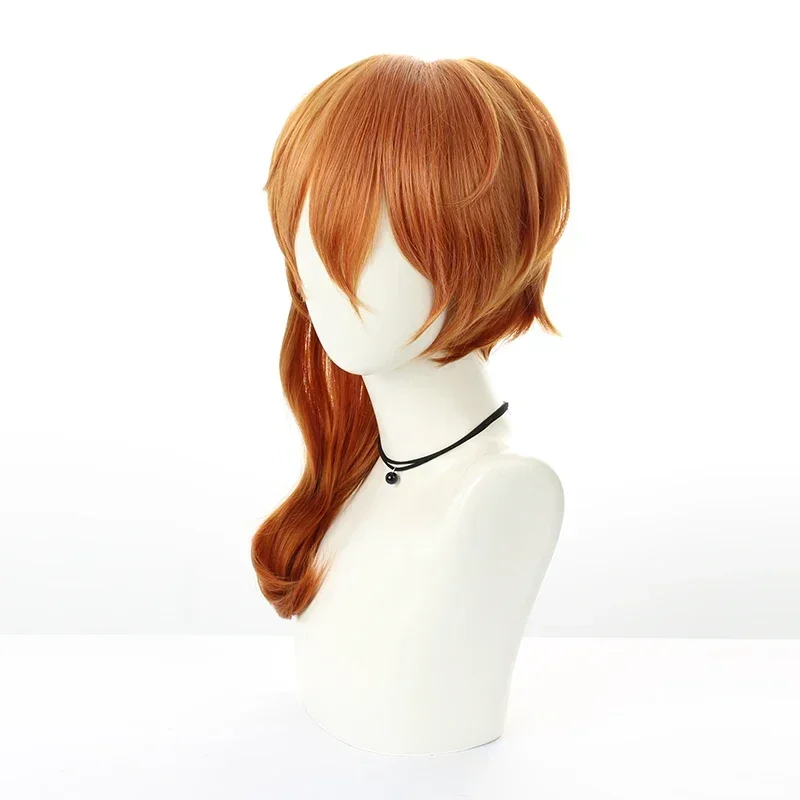 Anime Nakahara Chuuya Wig Bungou Stray Dogs Cosplay 20inch Hair Halloween Costume Christmas Party Wigs Heat Resistant Synthetic
