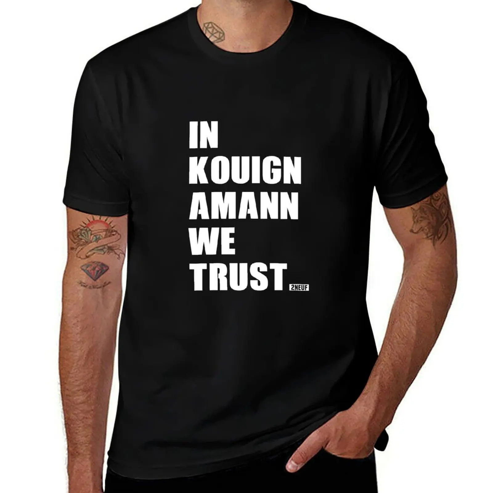 IKAW-T: IN KOUIGN AMANN WE TRUST T-Shirt décontracté léger d'été à manches courtes