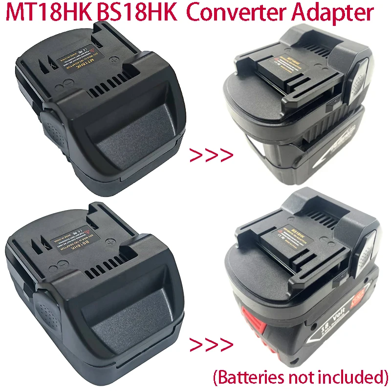 Adapter baterii MT18HK BS18HK do akumulatorów Makita serii BL 18V, kompatybilny z akumulatorami Bosch 18V, do elektronarzędzi Hitachi 18V