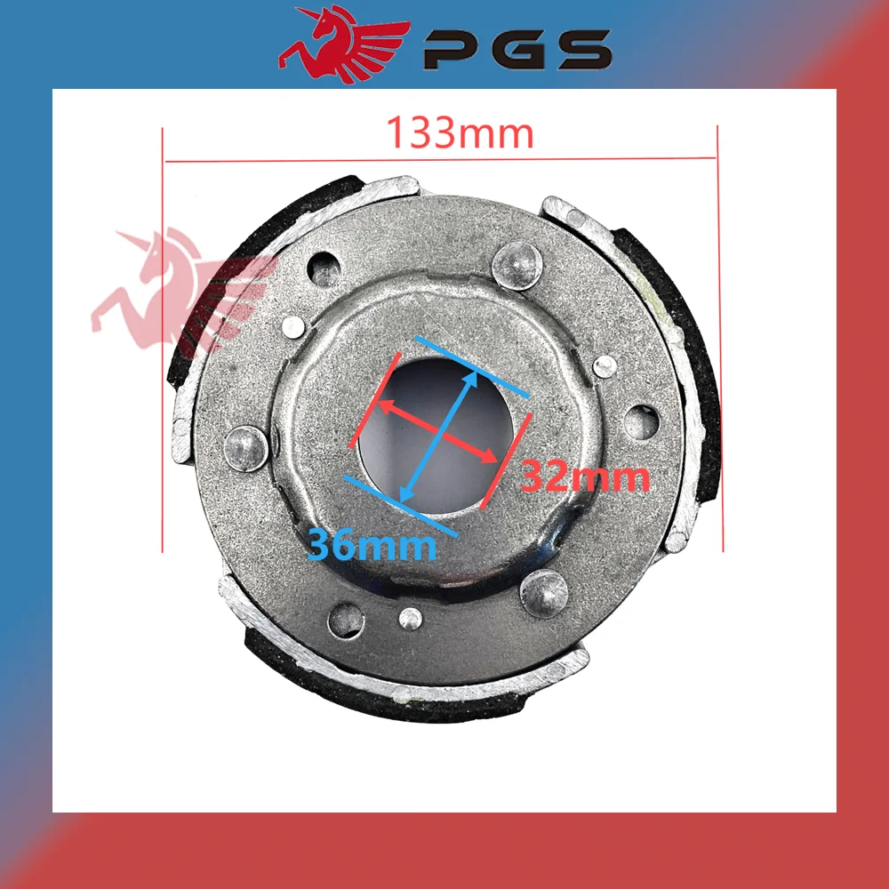 PGS 133MM Clutch Carrier Clutch Pad For Linhai Bighorn 260 300 YP260 Yamaha Majesty 250 Worker Anniversary 23925 ​Benelli 250