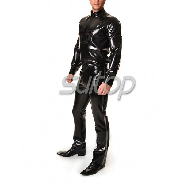 زي مطاطي جينز لاتكس للرجال