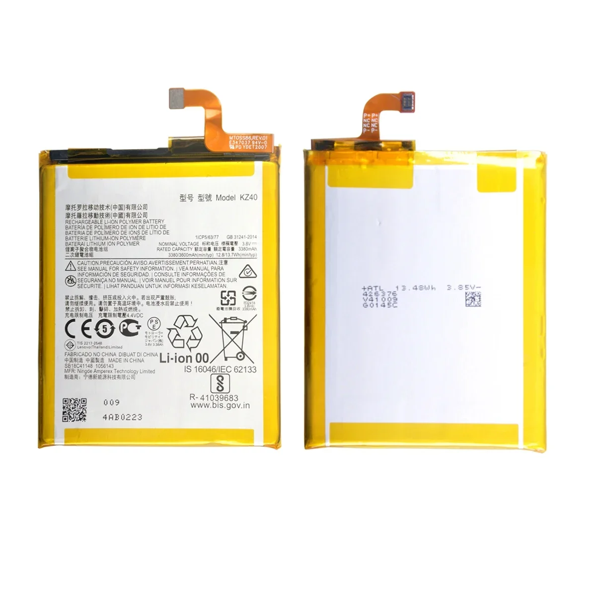 100% Original KZ40 3600mAh Battery For  Motorola Moto Z4 XT1980-3 XT1980-4  Phone Batteries+Tools.