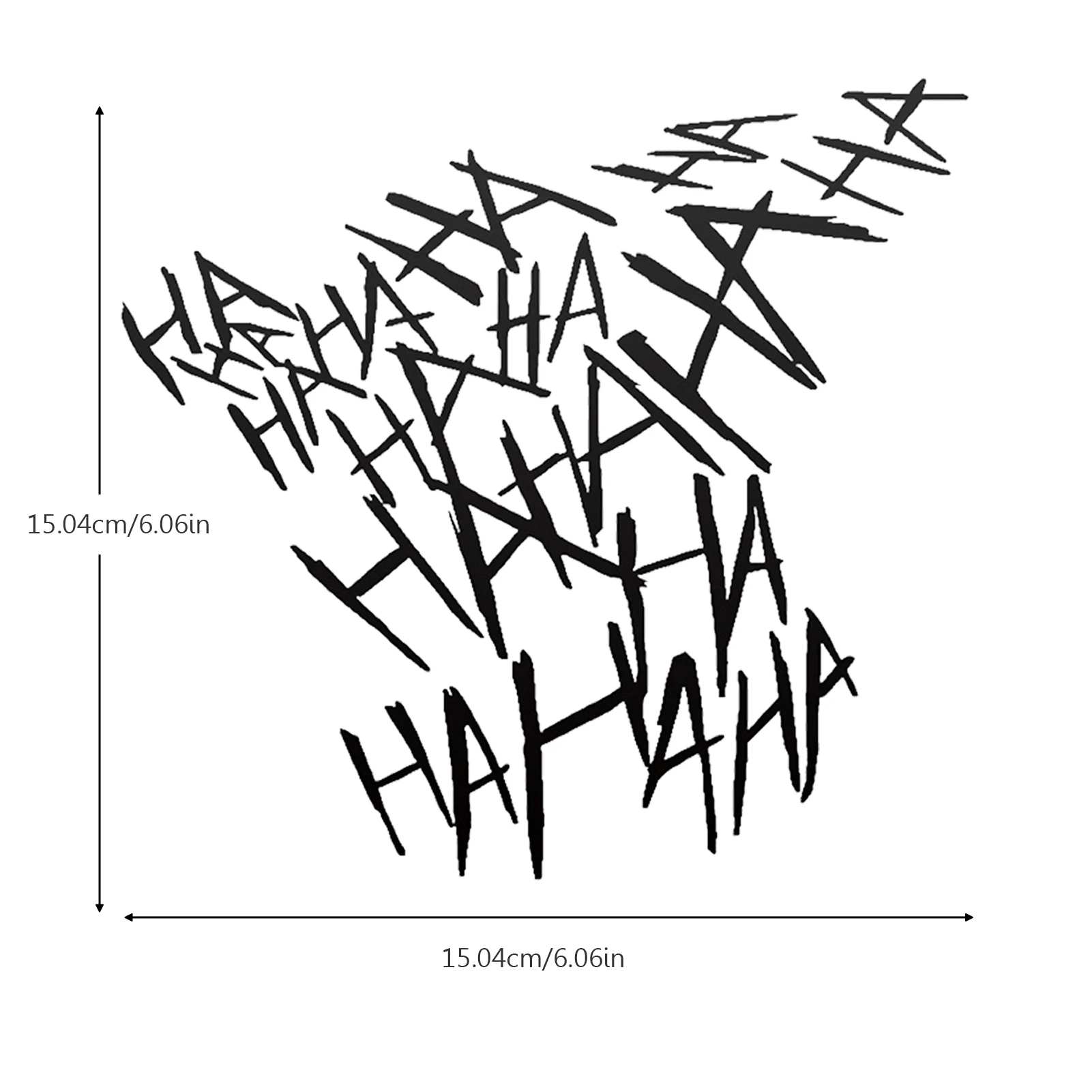 HaHaHaHa Joker 자동차 스티커, 재미있는 헬멧 데칼, 오토바이 반사 스티커, 노트북 전화 스티커, 블록 스크래치 및 창문용