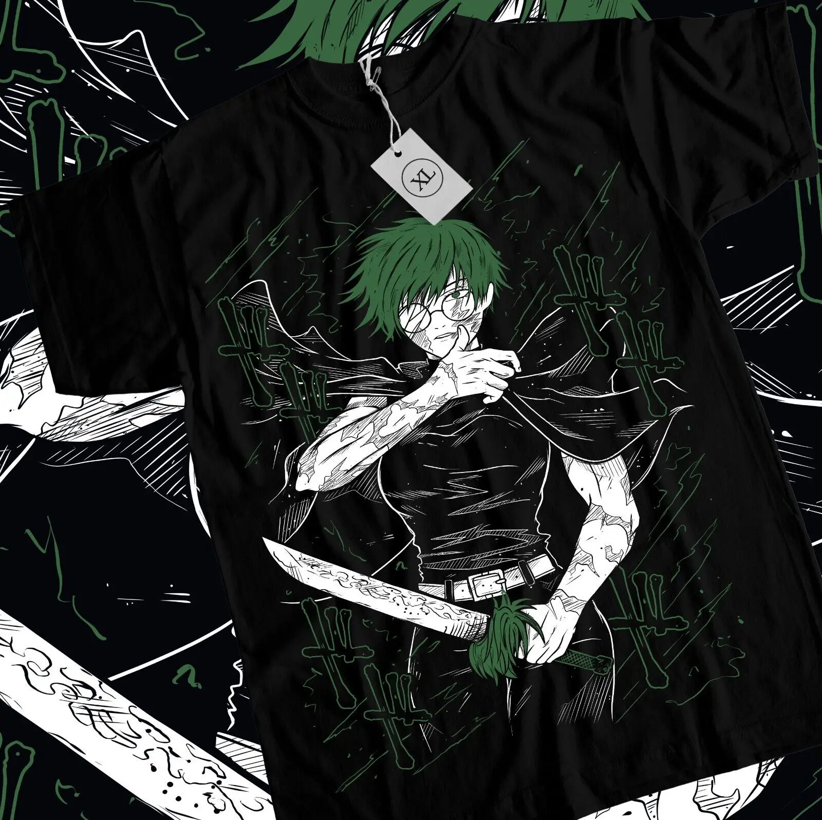 Maki Zenin T-shirt Jujutsu Kaisen Horror Anime Manga Kawaii Gift Shirt All Size