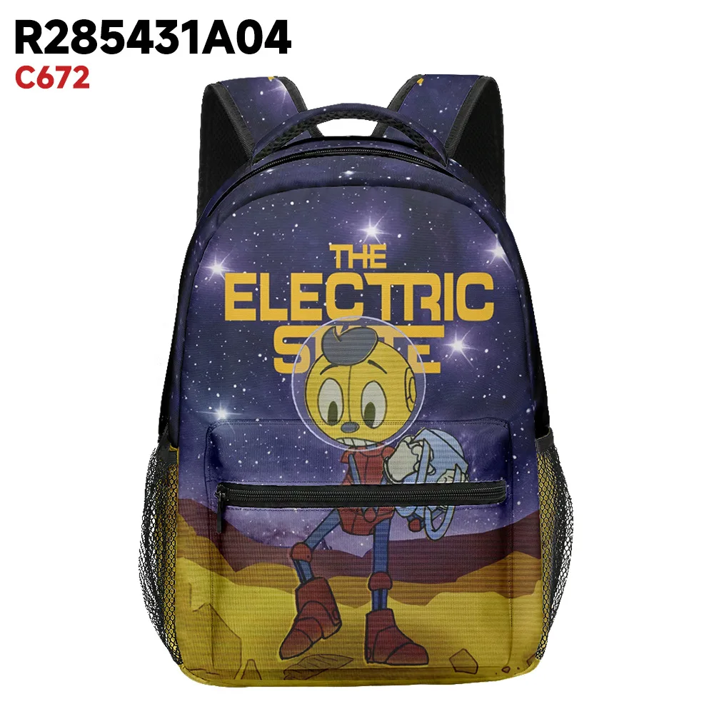 Classic Popular the electric state student Bookbag Notebook Backpacks 3D Print Oxford Waterproof Boys/Girls Travel Backpacks