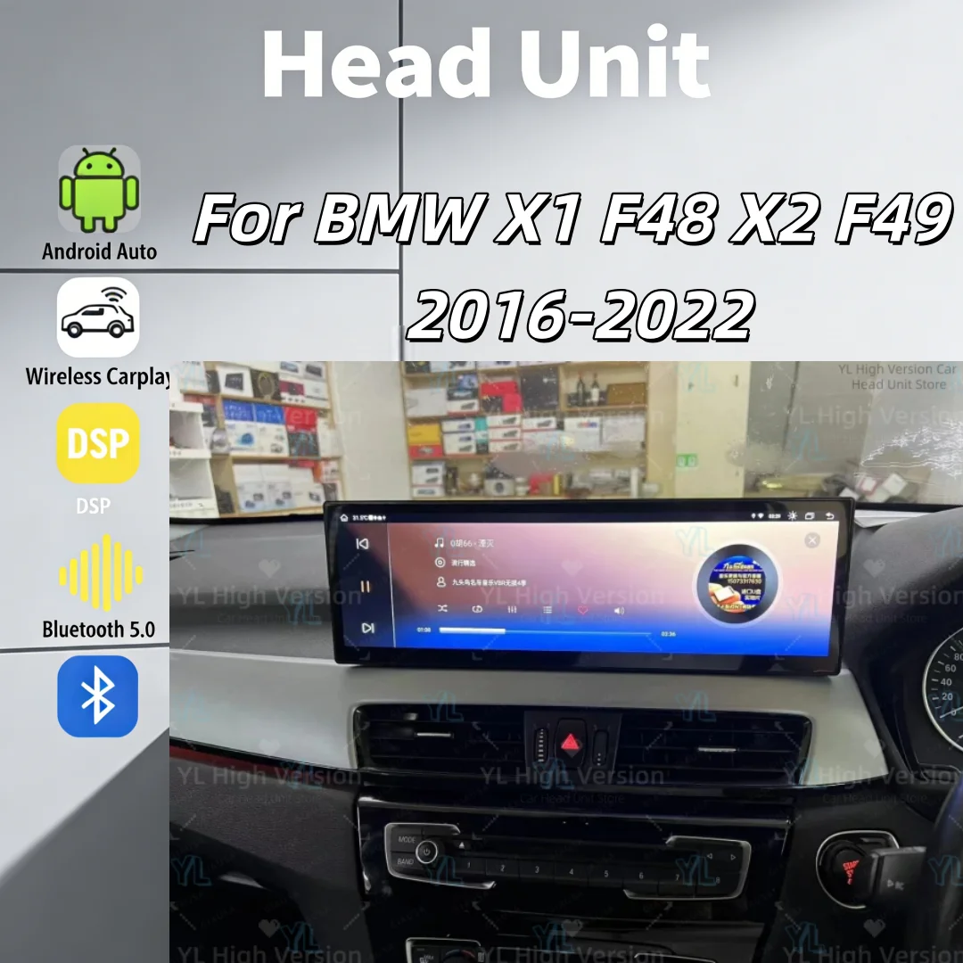 CY 14.9Inch Car Radio Car Multimedia Screen For BMW X1 F48 X2 F49 2016-2022 NBT EVO 4G WiFi GPS Carplay Auto Display Head Unit