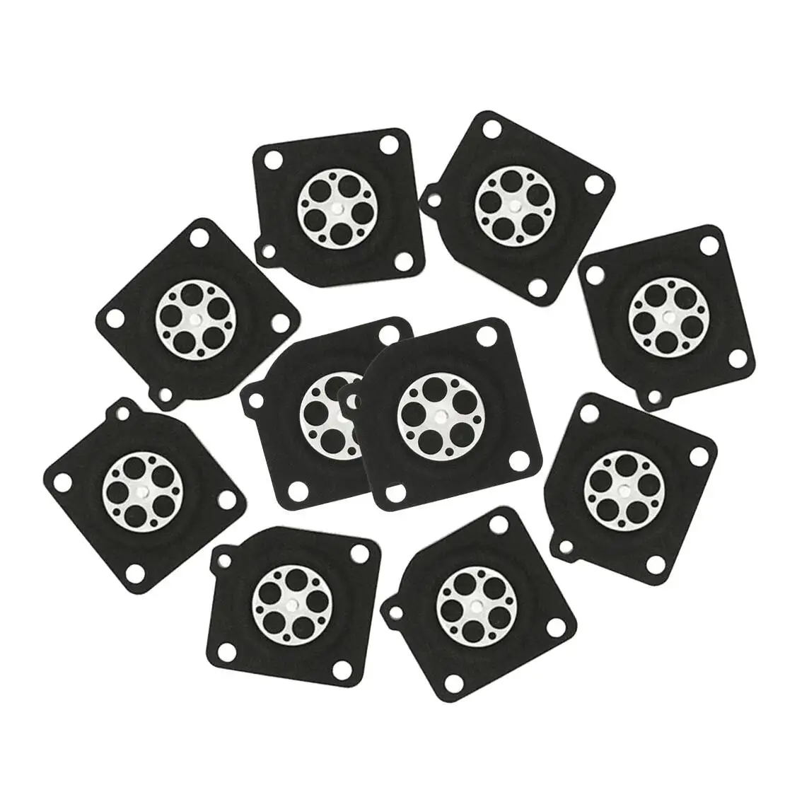 A015010 A015006 10pcs Carburetor Metering Diaphragm Repair Kit Rubber fit for Zama C1U CARB