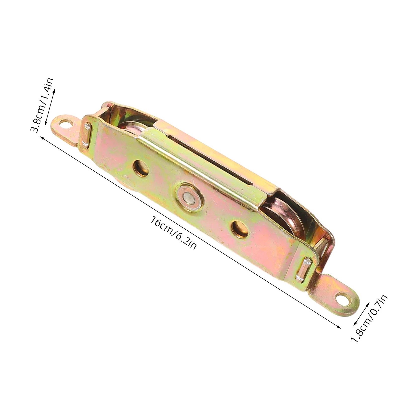 2Pcs Sliding Window Pulley Replacement Double Wheel Metal Track Roller Heavy Duty Smooth Sliding Quiet Operation for Retro Mesh