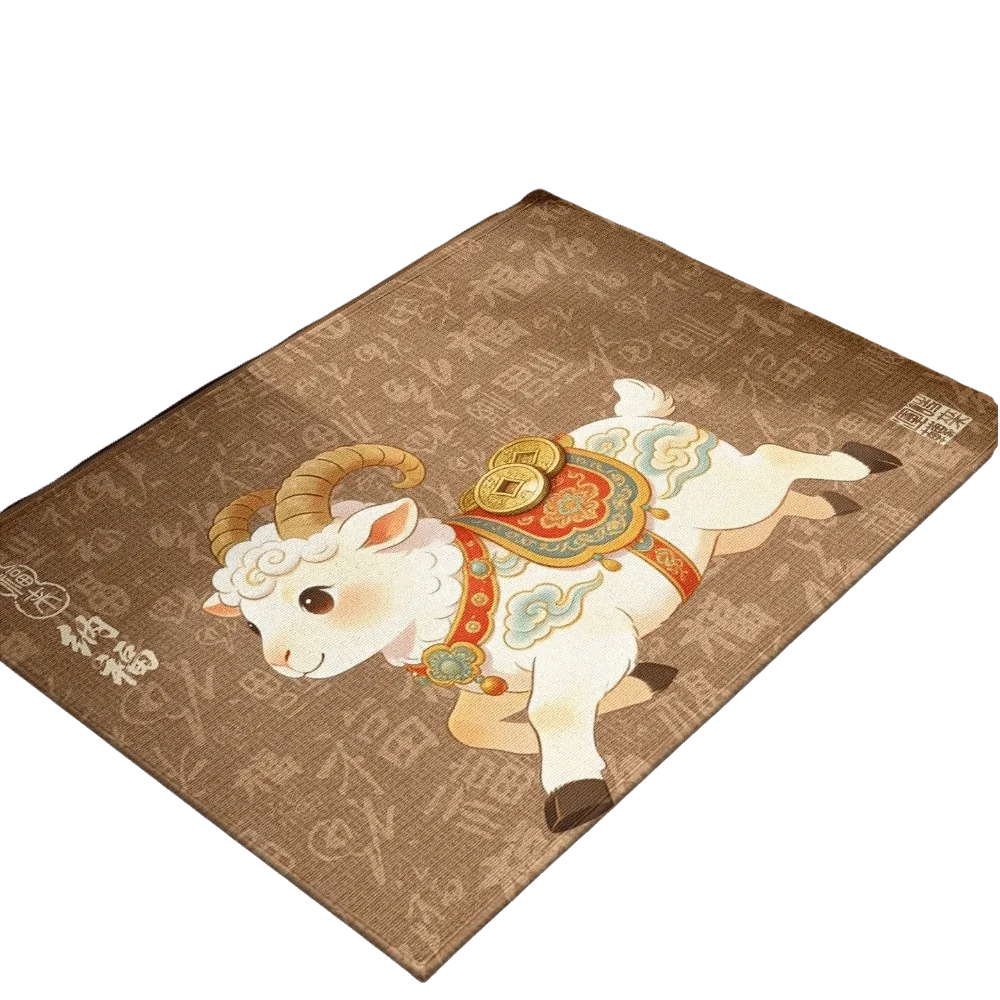 Pony Non-slip Door Mat Quick Dry Printed Bath Mat Soft Floor Mat Floor Decoration