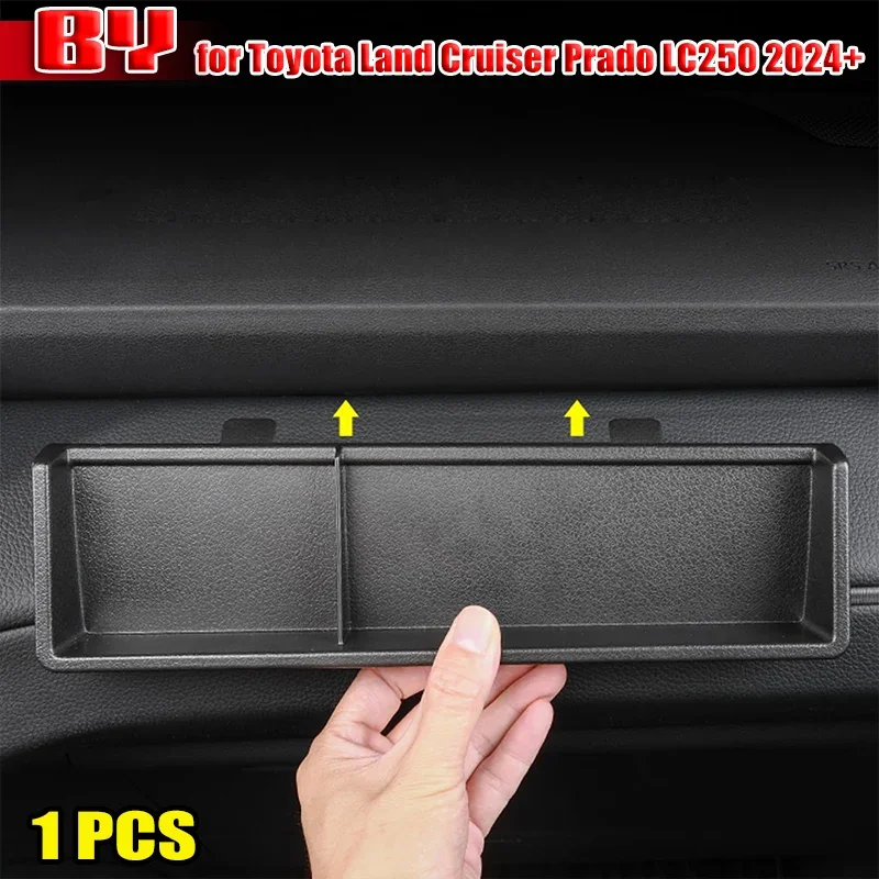 

For Toyota Land Cruiser Prado 250 250 LC250 2024+ ABS Black Passenger Side Glove Box Storage Tray Holder Car Accessories