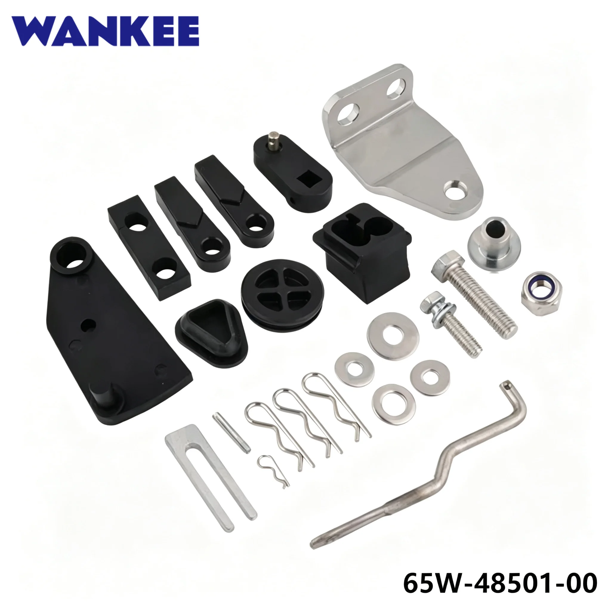 For Yamaha F25 25HP Outboard Motor Throttle Shift Attachment Kit 65W-48501-00-00 65W-48501