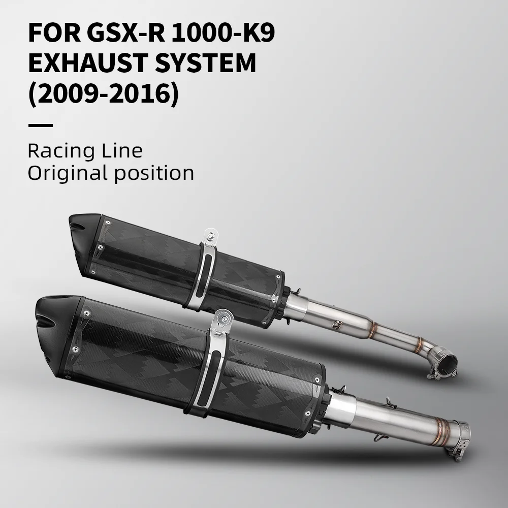 

Для GSX-R1000 K9 GSXR1000 2009-2016 Система Escape Slip On Front Tube Link Pipe Connect Оригинальная полная выхлопная система мотоцикла
