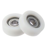 608ZZ Ball Bearing Guide Pulley Roller Round Wheel 8x32x12mm Double Metal Shielded (GCr15) Chrome Steel Bearings 4pcs