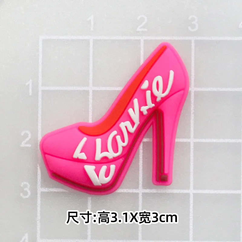 Barbie Accessories Kawaii Phone Case Decoration PVC DIY Jewelry Cute Shoe Buckle Hairpin Ornament Kids Christmas Gifts