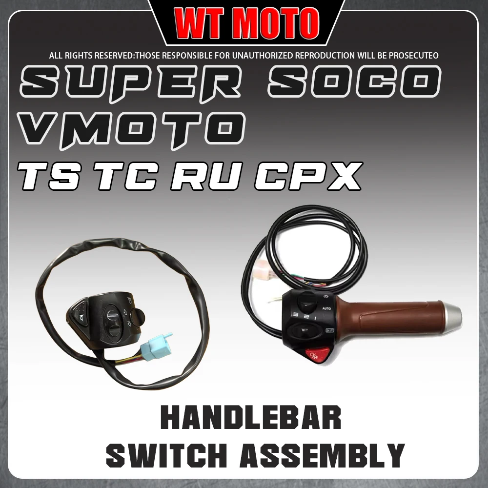 Electric Scooter Accelerator Grip Left Right Hand Control Buttons Handlebar Grips Fit Super Soco TS TC Series