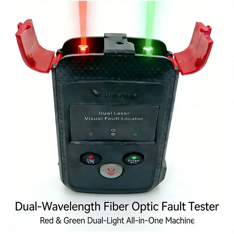 

Оптический локатор повреждений волоконно-оптических линиях (VFL) с зеленым лазером 10мВт/20мВт/30мВт, универсальный тестер с красным и зеленым светом