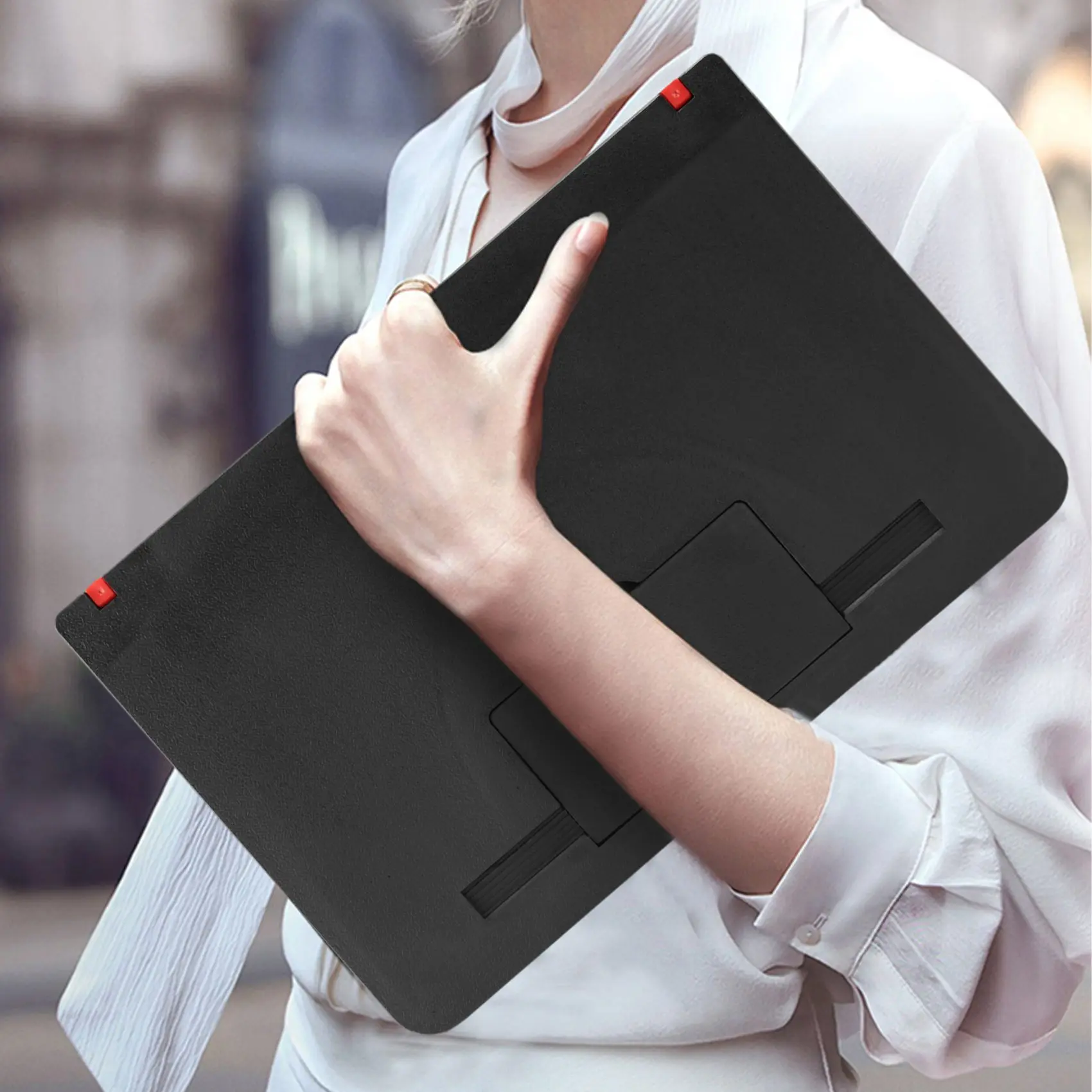 ARY-fMobile Phone Screen Magnifier 12 Inch 3D HD Video Amplifier Stand Bracket with Movie Game Black Folding Desk