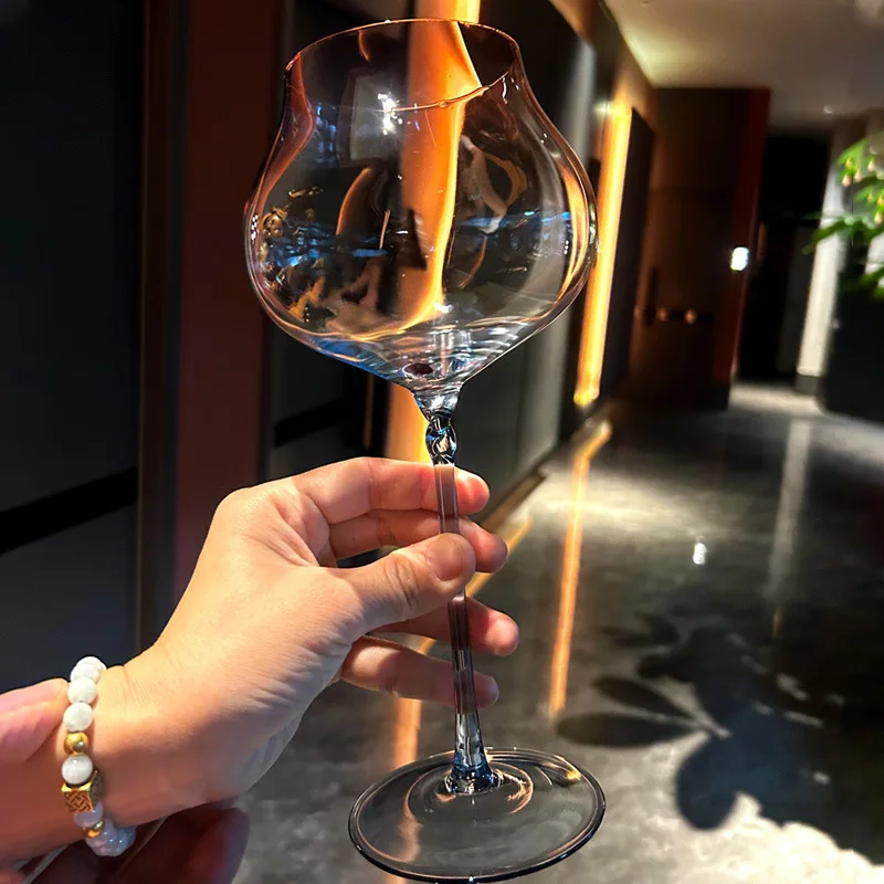 750ml Set of 2 pieces  Large Capacity Gradient Red Wine Glasses Burgundy Bordeaux Wine Glasses High-end Crystal Glass Barware ﻿