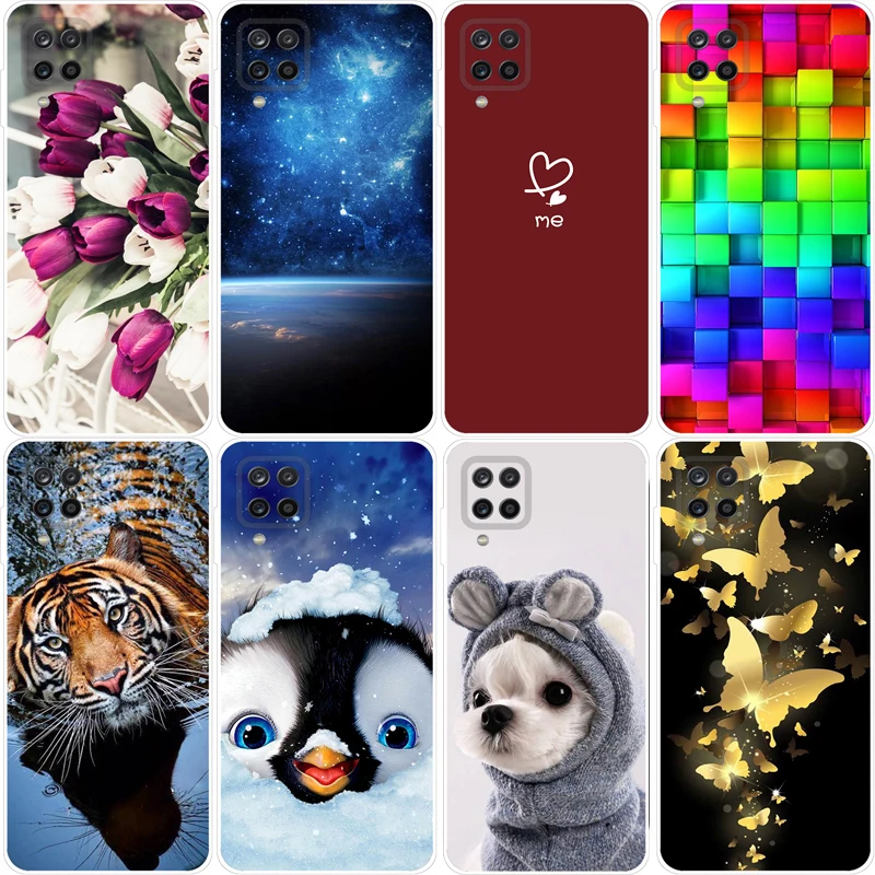 For Samsung A22 4G Case A22S 5G Silicone Soft Lovely Cat TPU Back Cases for Samsung Galaxy A22 5G Cover Cartoon Coque A 22 22S