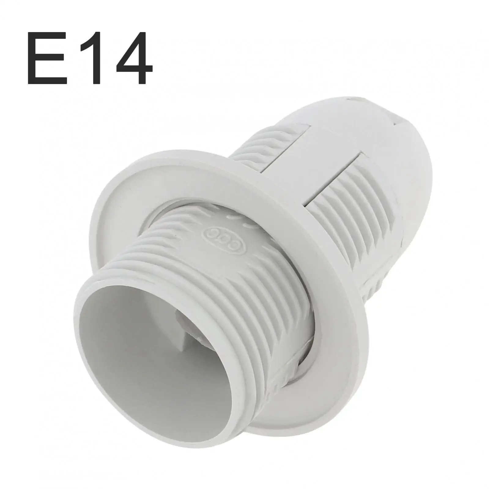 

E14 Lamp Holder Edison Screw Lamp Holder Insulating Plastic Shell Light Bulb Socket for Home Office Lighting