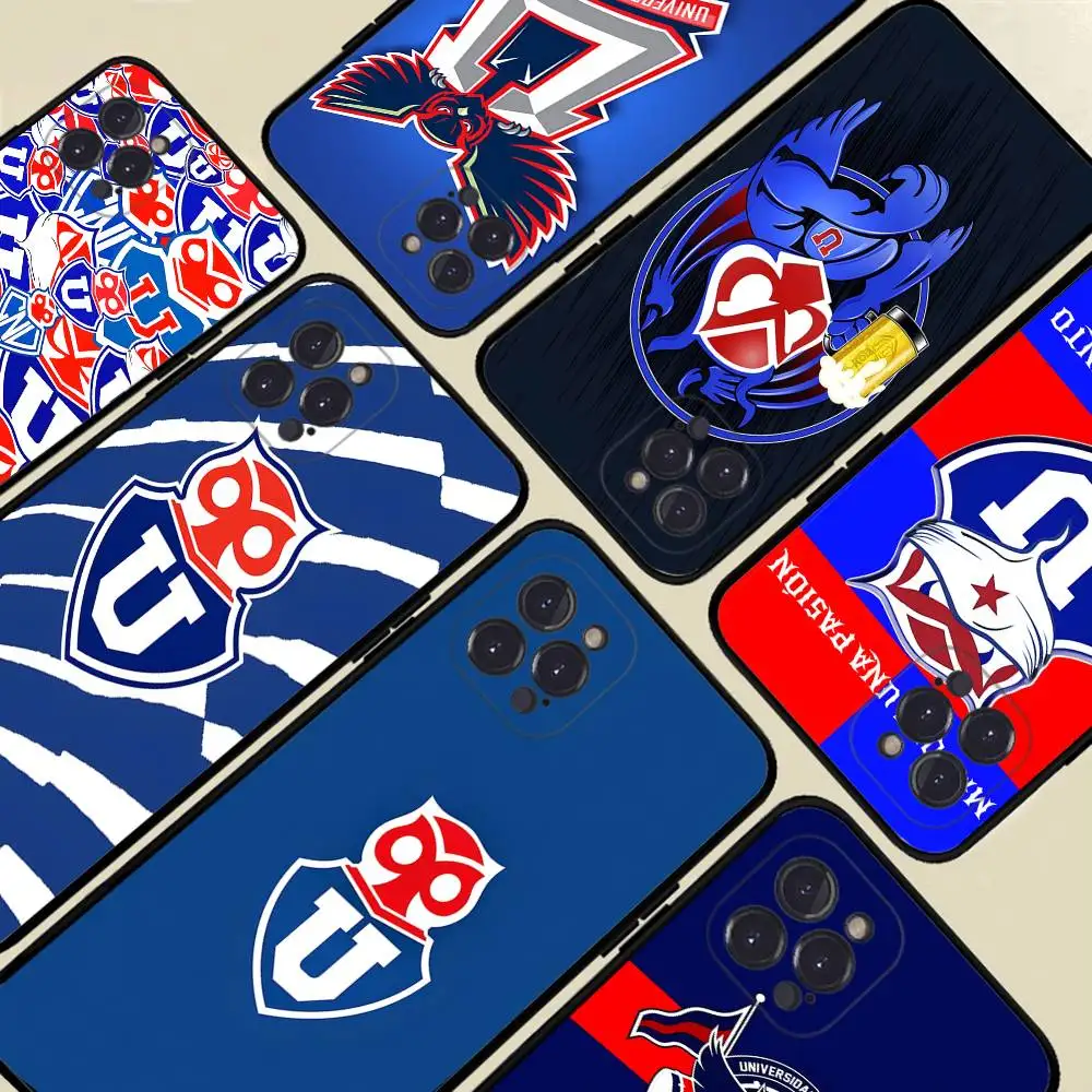 

Chile U-University Logo For Iphone 17 Air 16 15 14 13 12 11 Pro Max Plus Black Cover TPU Soft Phone Case