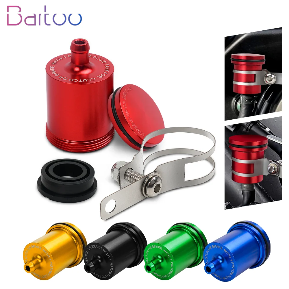 

Bartoo-Aluminum Alloy Universal Motorcycle Brake Clutch Master Cylinder Oil Fluid Reservoir Tank Cup HB916