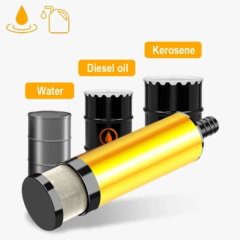 Submersible Aluminum Alloy Shell 12V 38/51MM Electric Car Oil Pump 12L/min For Pumping Diesel Oil Water Fuel Transfer Pump
