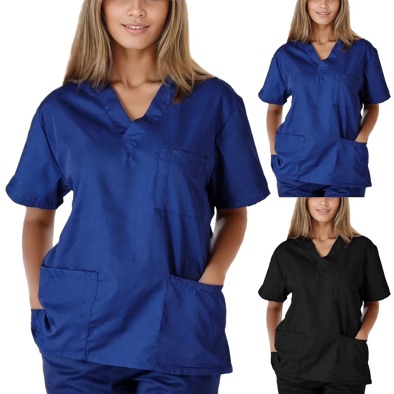 2024 Casual Dentistry Surgical Uniform Pet Grooming Non-sticky Hair Workwear  Nurse Uniforms Women Sets Thin and Light Clothes